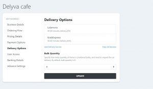Maynuu - Delivery Options
