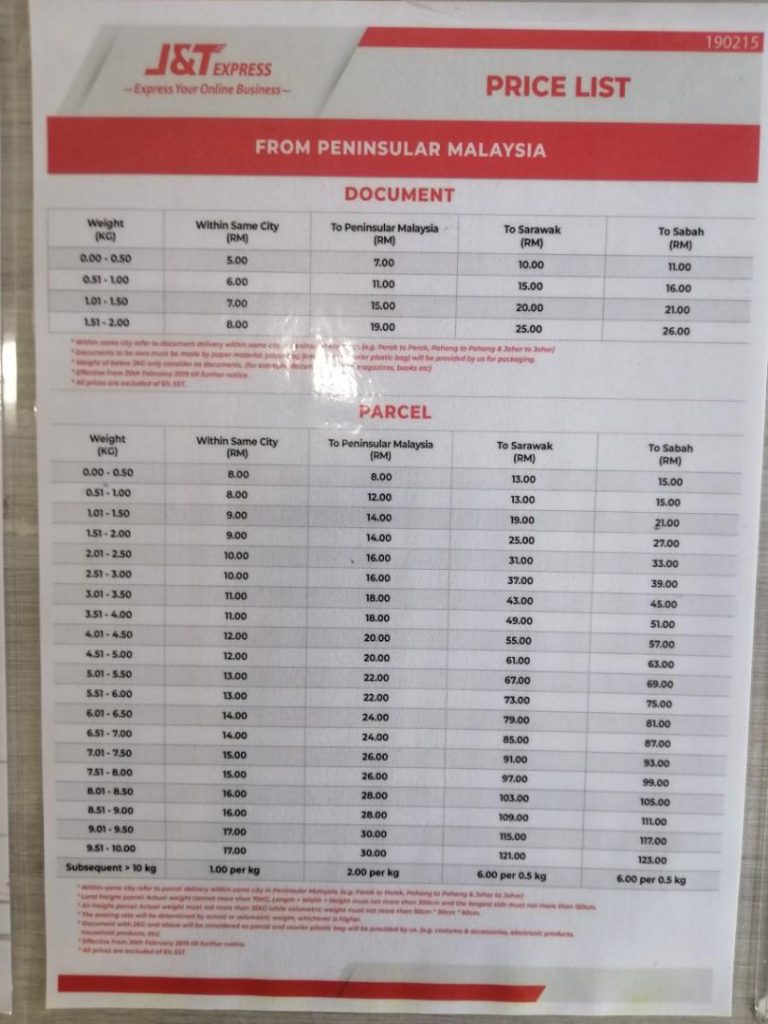 Latest J T Courier Price In Malaysia 2023 Edition 